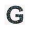 12 Pack: Black AB Letter Bling Sticker by Recollections®